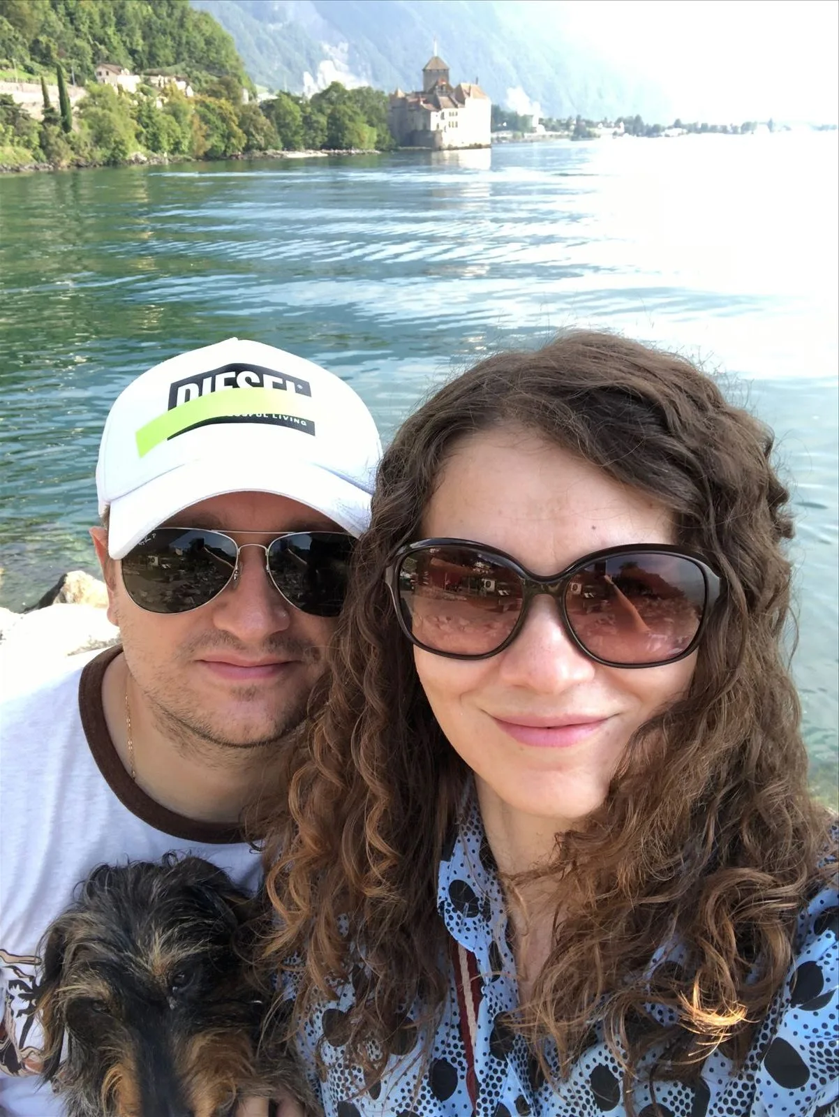 Tourists on the promenade in Montreux