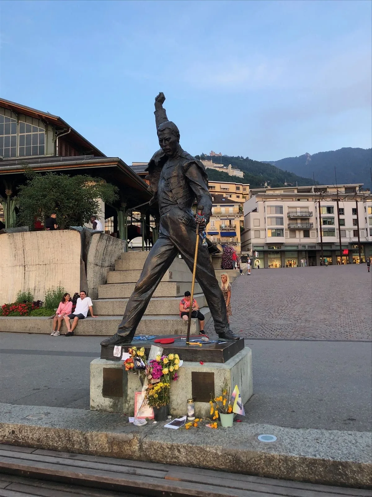 Freddie Mercury statue in Montreux