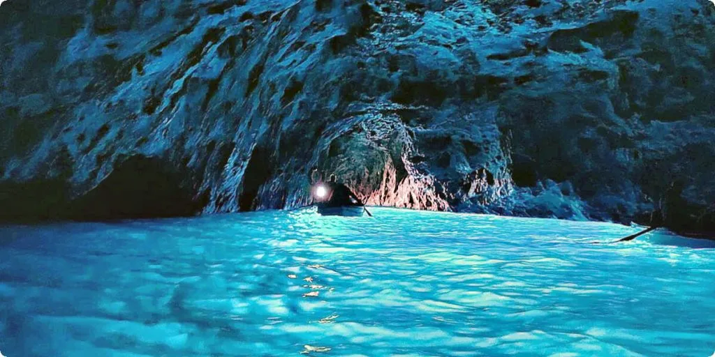 Blue grotto of Capri island