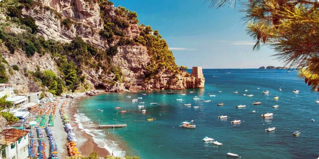 Fornillo beach in Positano