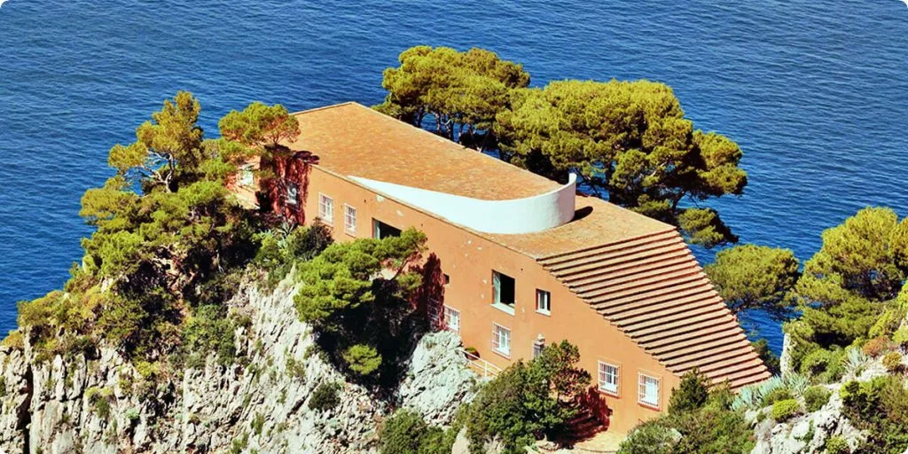 Villa Malaparte on the cliff of Capri