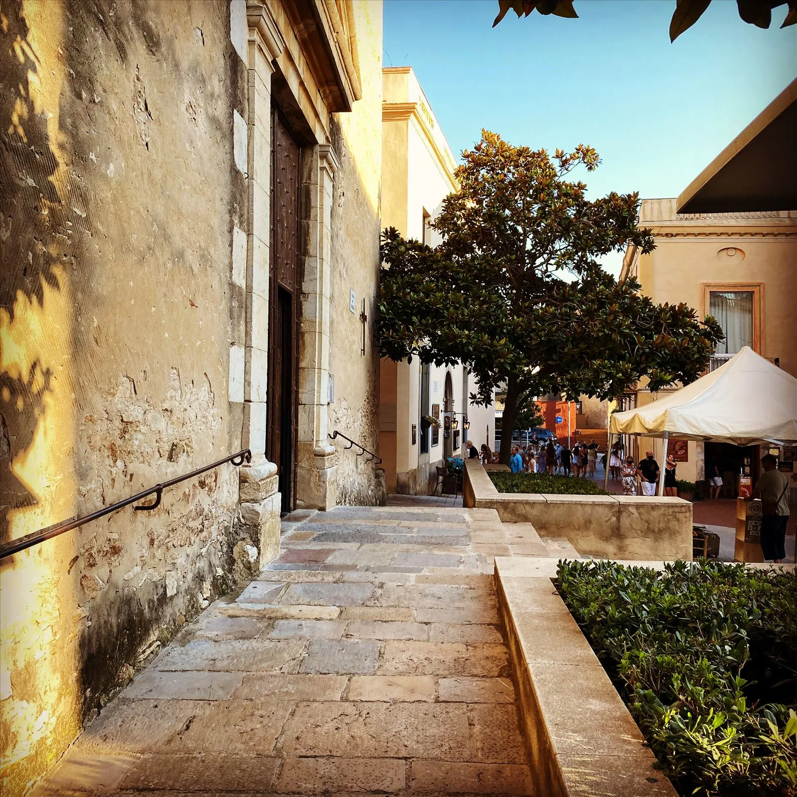 Narrow medieval street in Begur