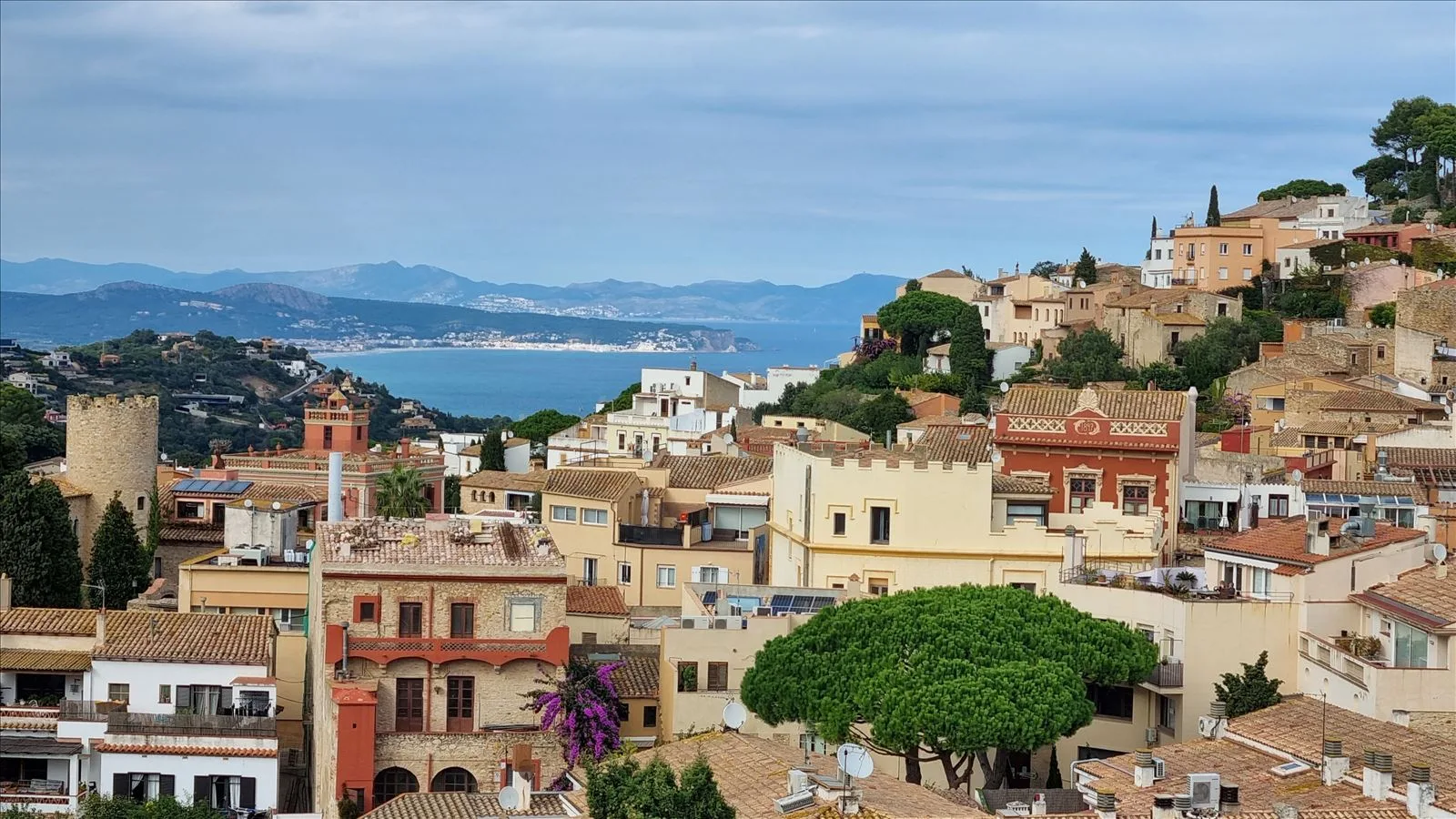 Begur panorama with sea view
