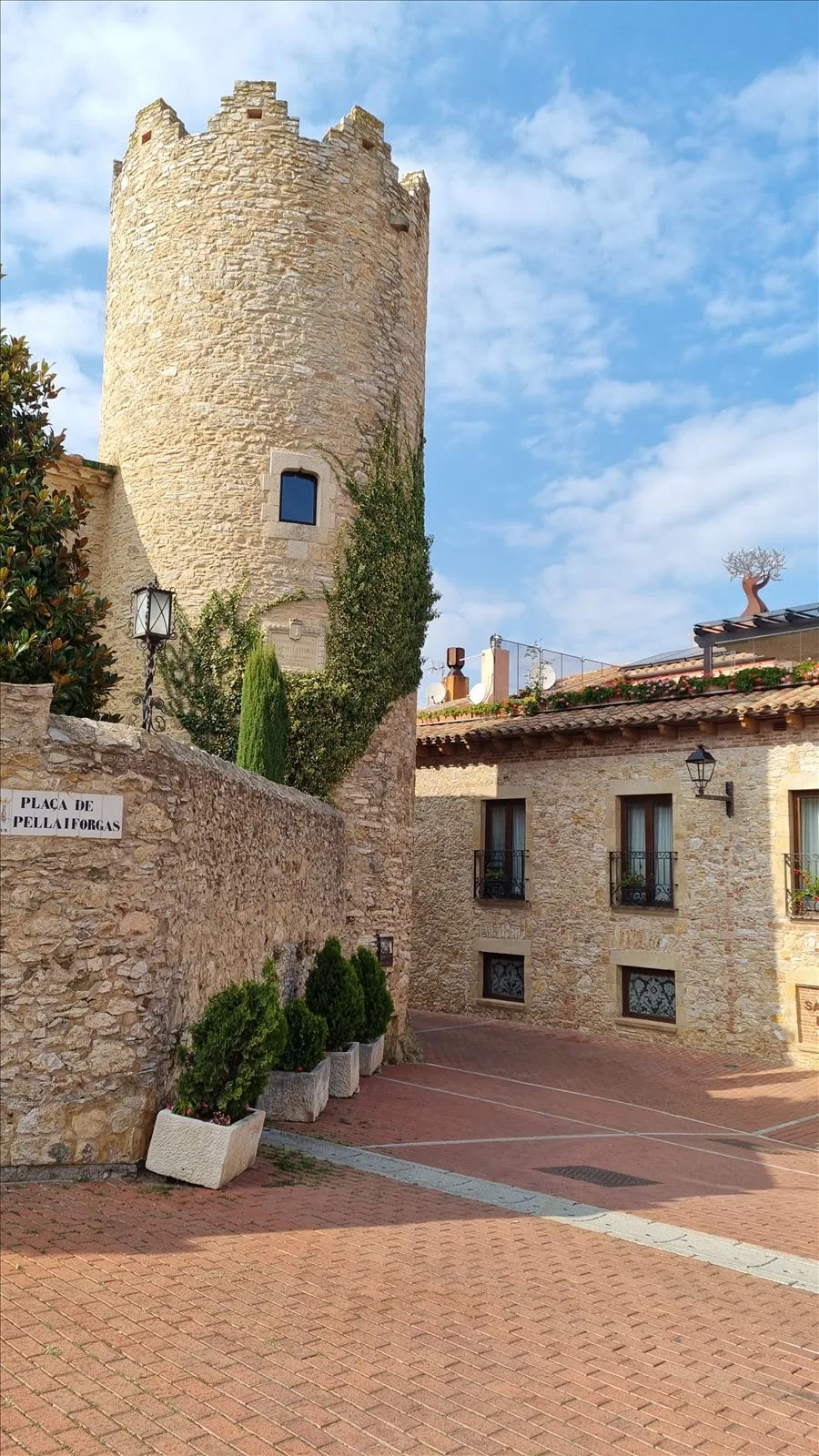 Stone buildings in the old quarter of Begur