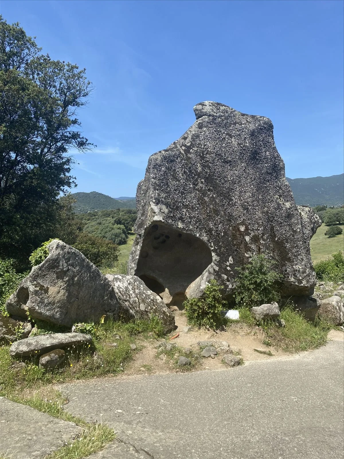 Close-up of megalith face