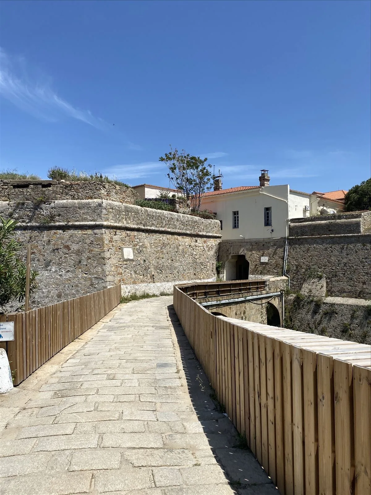 Fortress wall of Ajaccio citadel