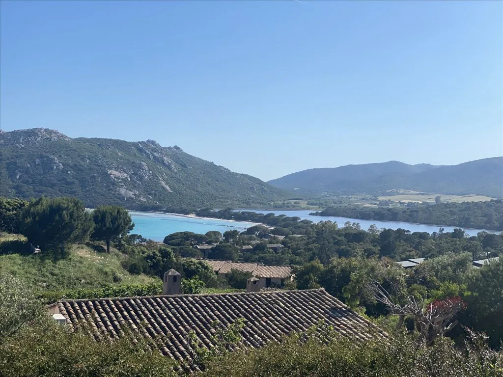 Corsican bay and beach in summer