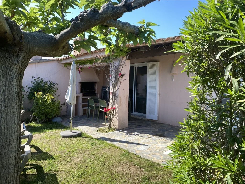 Villa garden in Corsica in summer