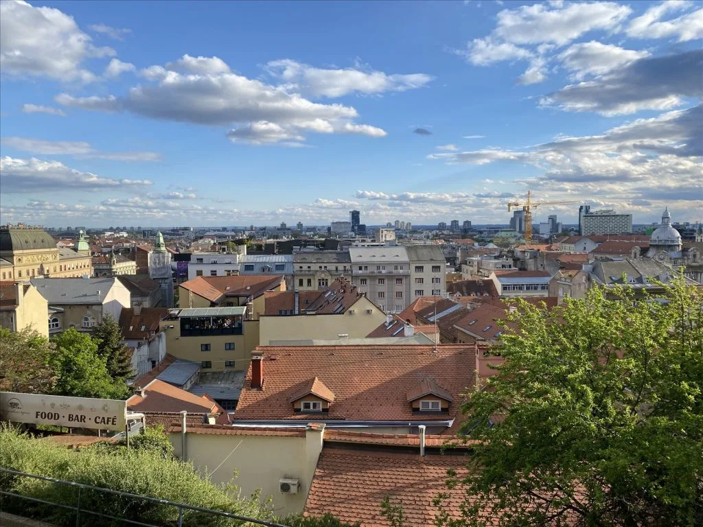 Панорама крыш Загреба