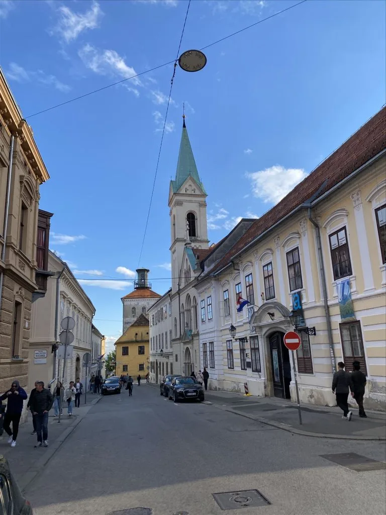 Улица Верхнего города Загреба