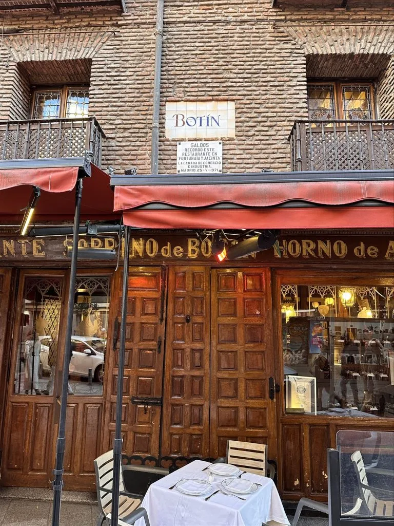 Botín restaurant - oldest in the world, Madrid