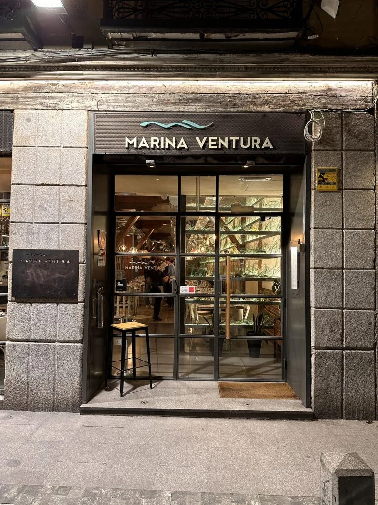 Marina Ventura boutique window in Madrid