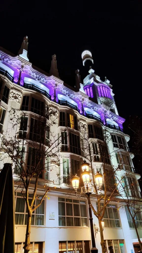 Entrance to Loewe and Gucci store in Madrid