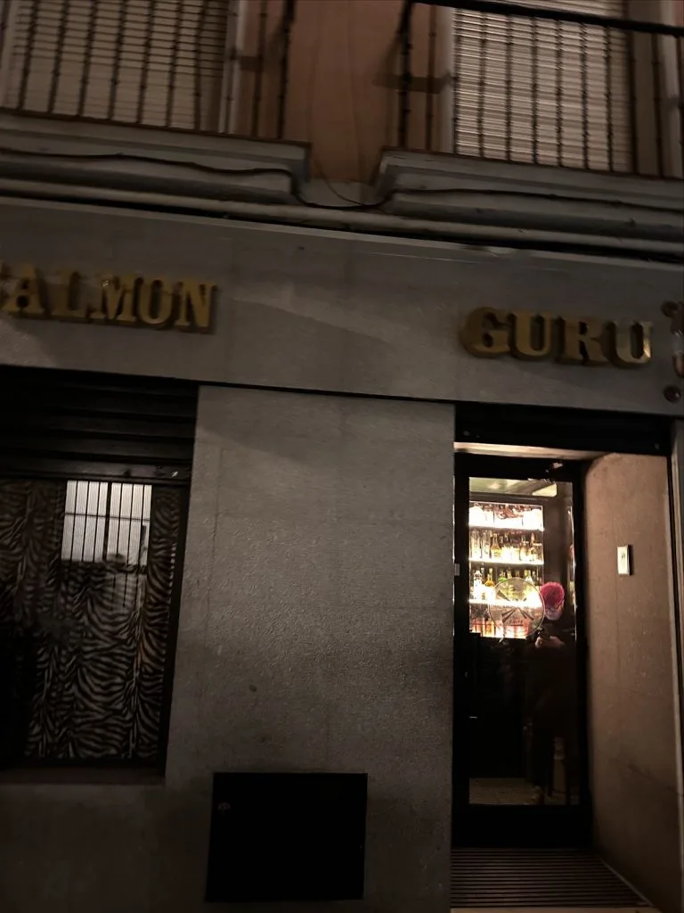 Entrance to shop with glass doors