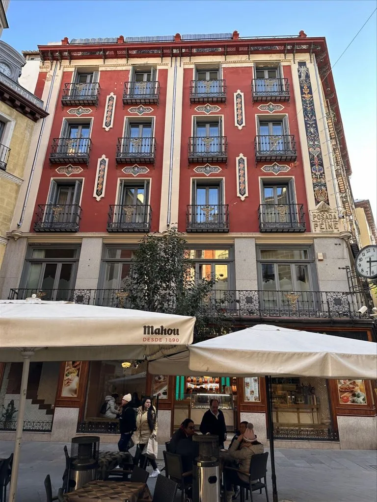 Residential building with balconies in Madrid