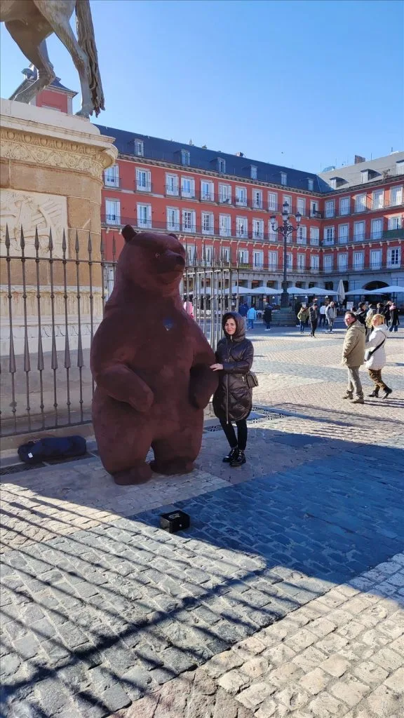 Bear statue at Plaza Mayor, Madrid