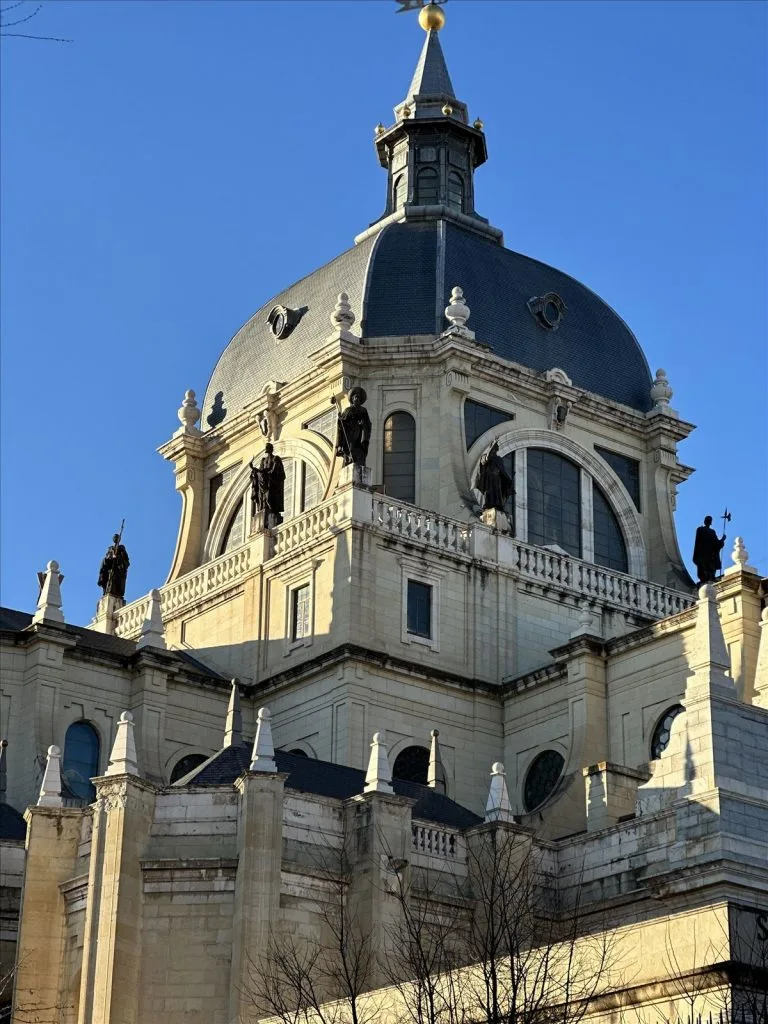 Facade of Almudena Cathedral, Madrid