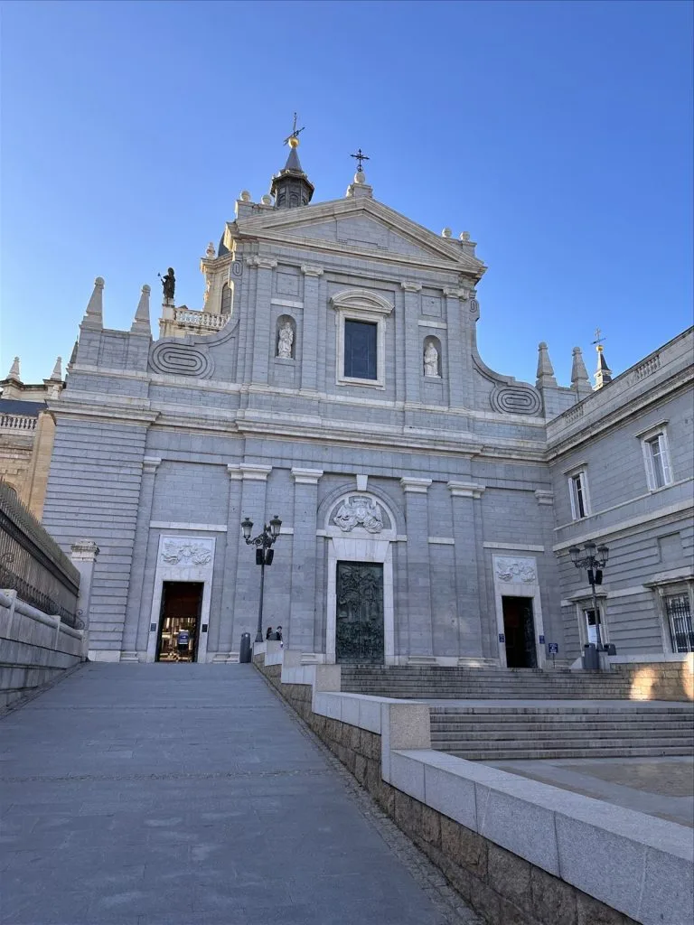 Sculpture at Almudena Cathedral
