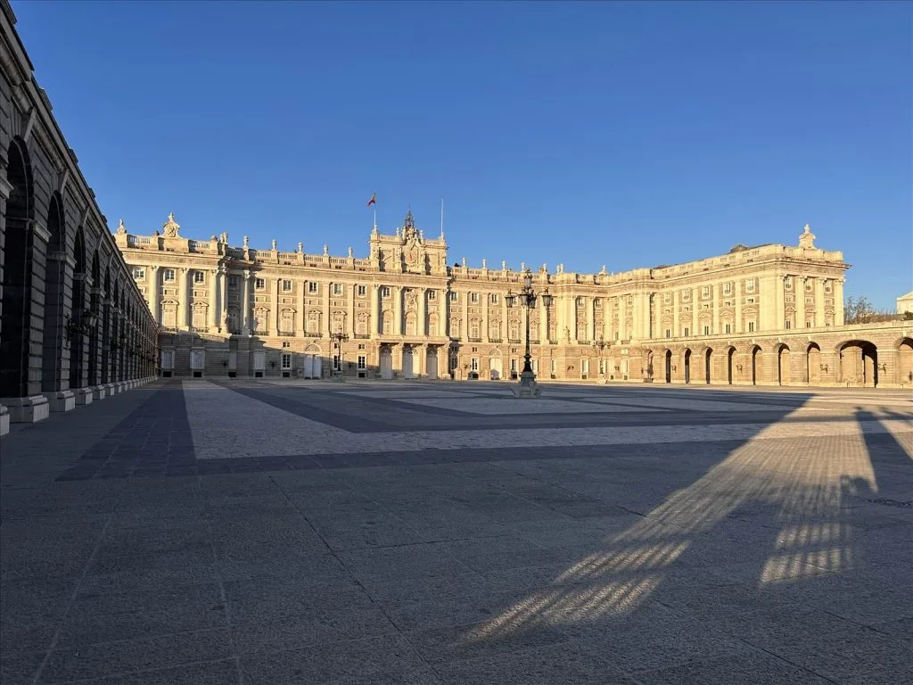 Royal Palace in Madrid, exterior view