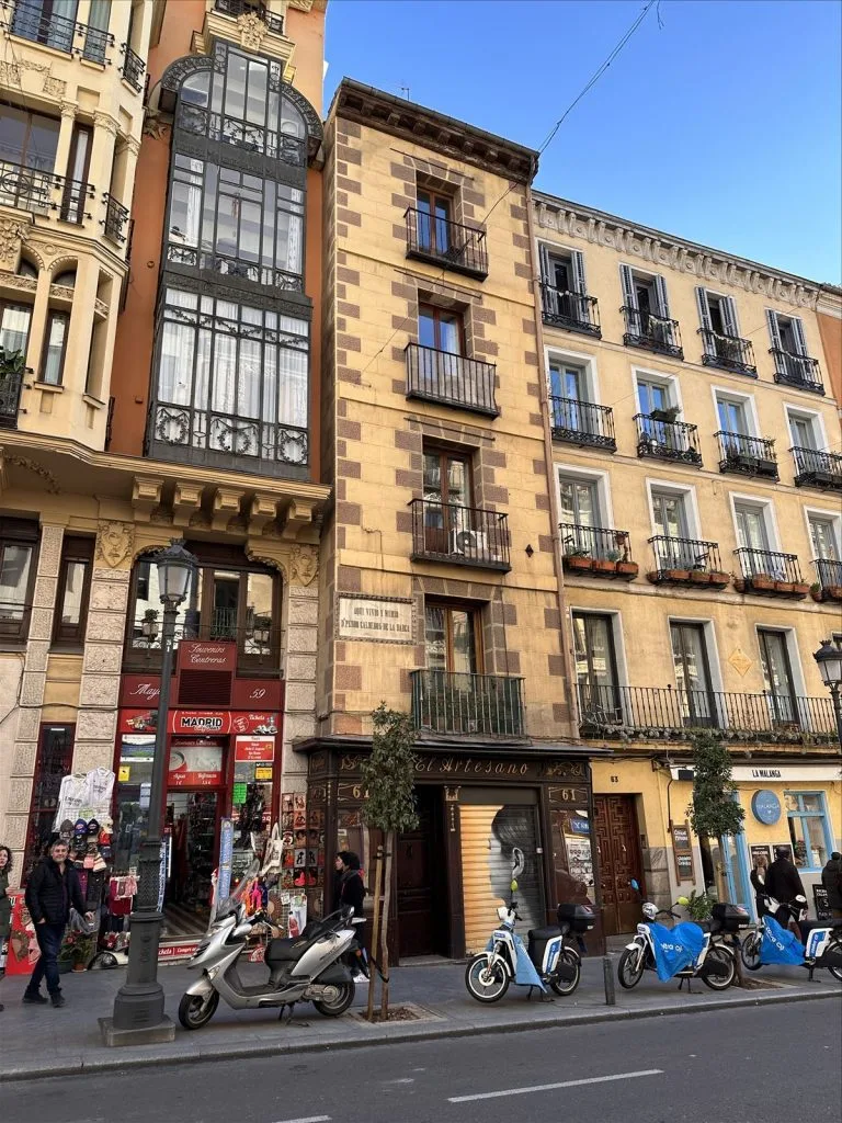 Restaurant street in La Latina district, Madrid