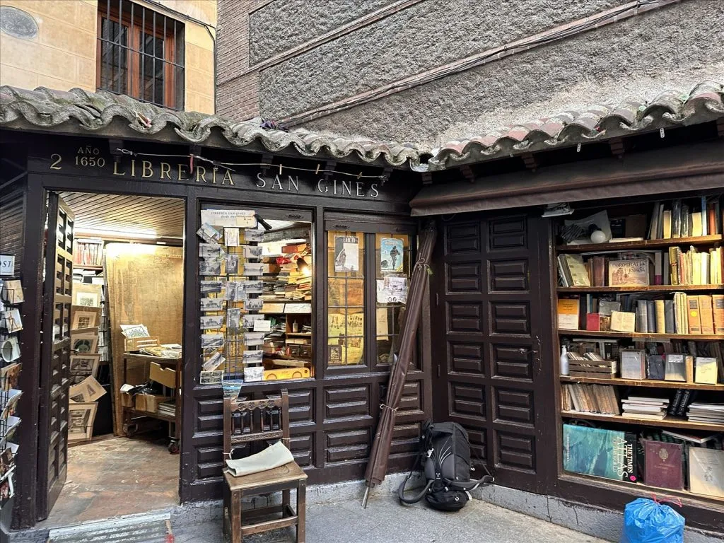 Antique shop on a street in Madrid