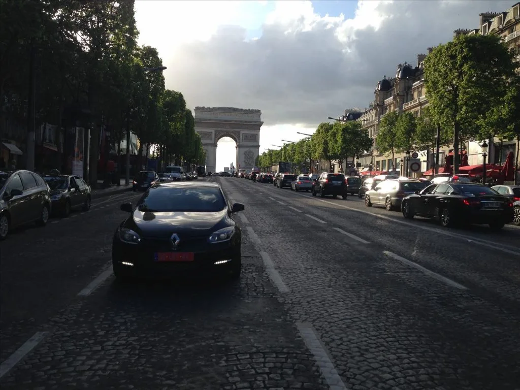 View of the Arc de Triomphe from the Champs-Élysées