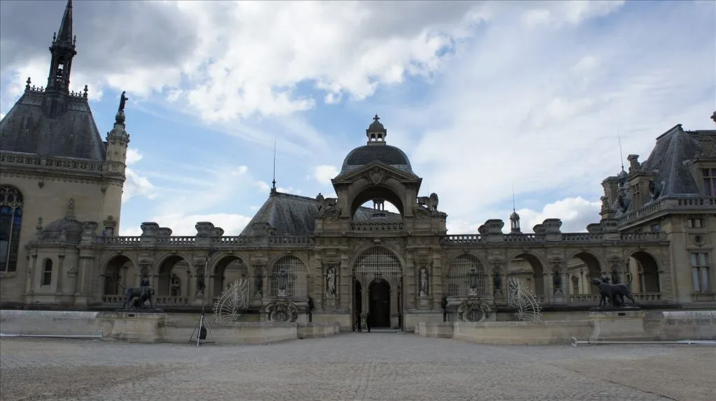 Main facade of Chantilly castle