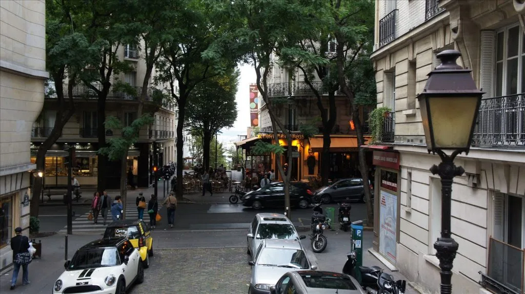 Steep staircase on Montmartre hill