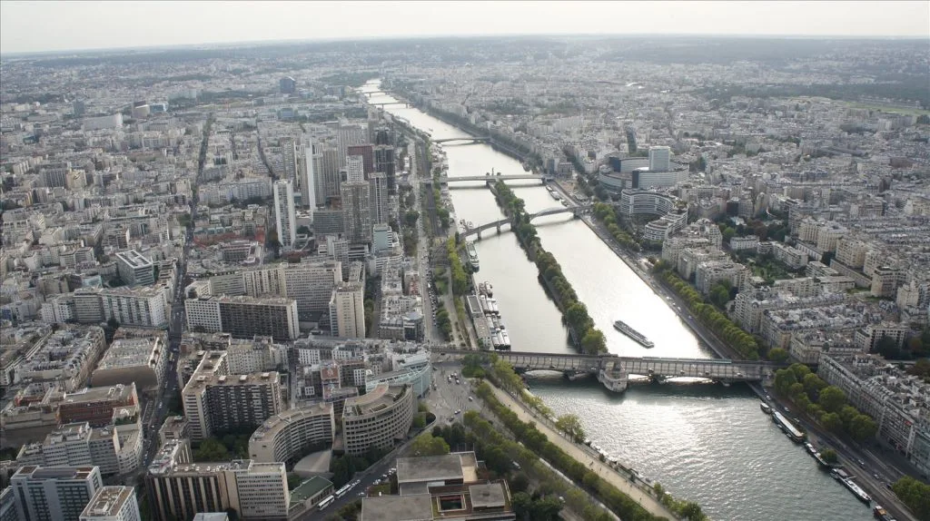 Eiffel Tower - view of Marsovo Pole from above