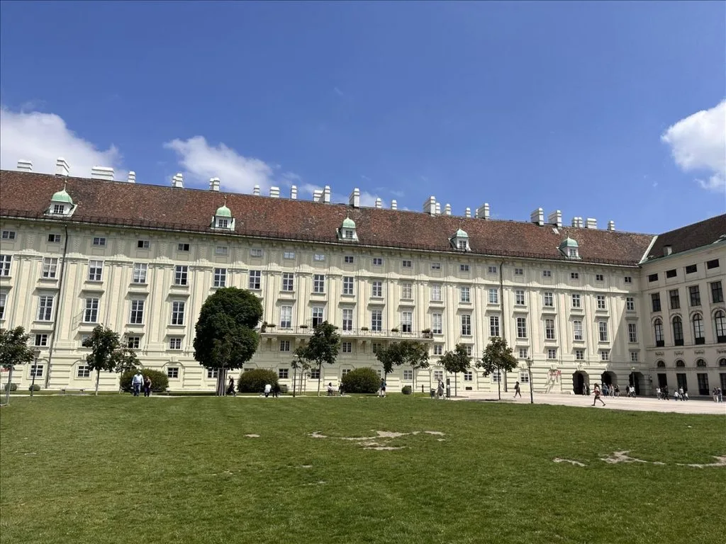 Facade of Hofburg from Volksgarten side