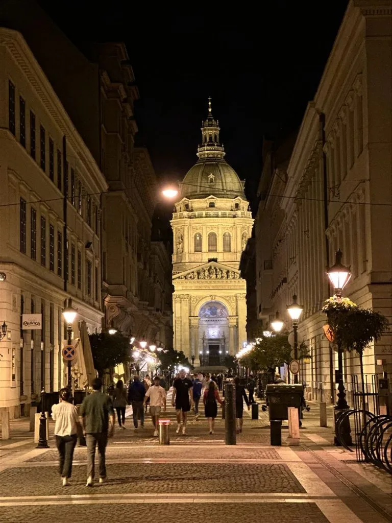 Пешеходная улица в центре Будапешта
