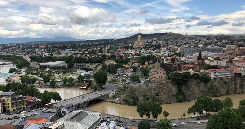 Tbilisi: view to the river